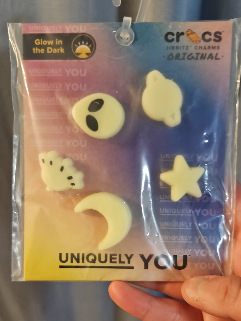 Crocs Jibbitz Glow In The Dark - 5 Pack: NEW IN PACKAGE